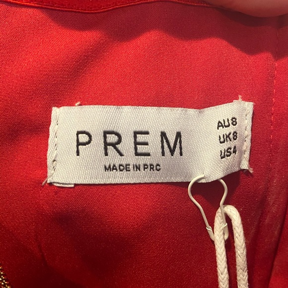 “Prem The Label” short, red dress with tassels - Picture 3 of 4